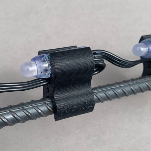 Rebar Pixel Clip STL