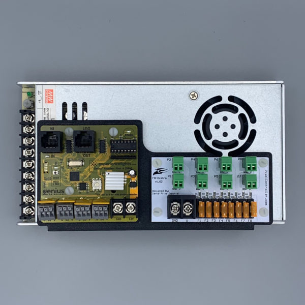 Genius Receiver and Falcon Distro Mount to Meanwell LRS 350 STL - Image 2