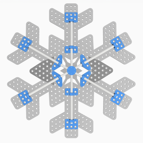 XLS450 Snowflake Mount 20mm STL - Image 6