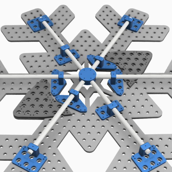 XLS450 Snowflake Mount 20mm STL - Image 9