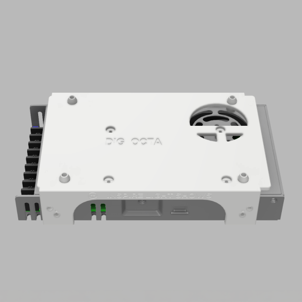 QuinLED Dig Octa to Meanwell LRS 350 Mount STL