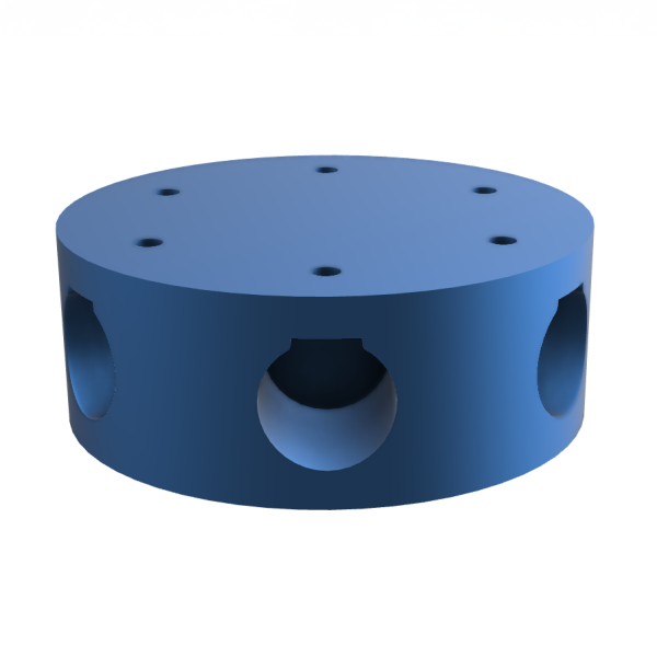 6 Spoke 20mm Conduit Hub STL - Image 3